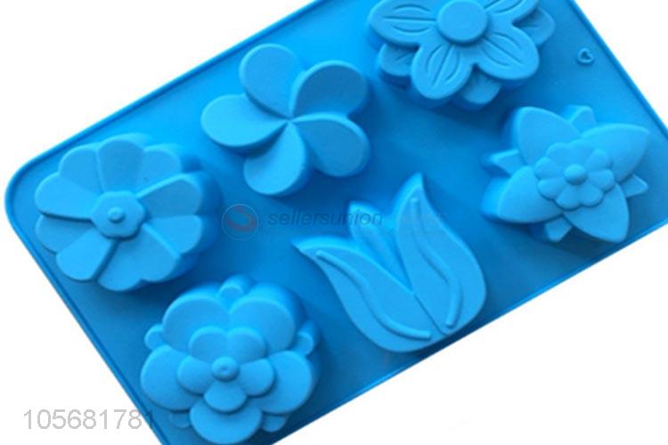 Newest Flower Pattern Silicone Cake Moulds Biscuit Mould