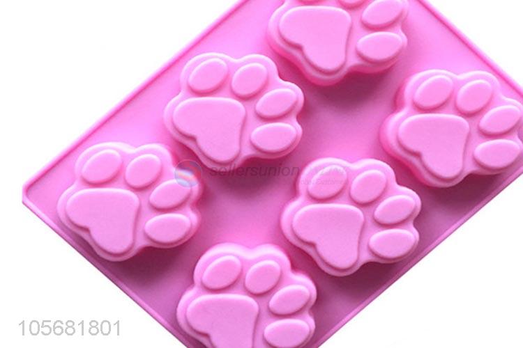 Creative Design Pet Paw Pattern Silicon Cake Mould Baking Mold