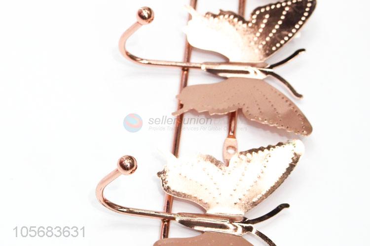 Fashion Butterfly Shape Wall Hook Decorative Coat Hook