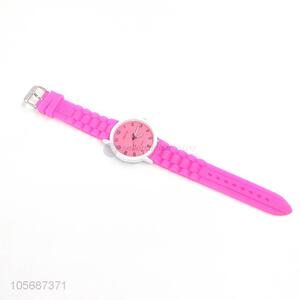 New Style Alloy Watche With Silicone Watchband For Women