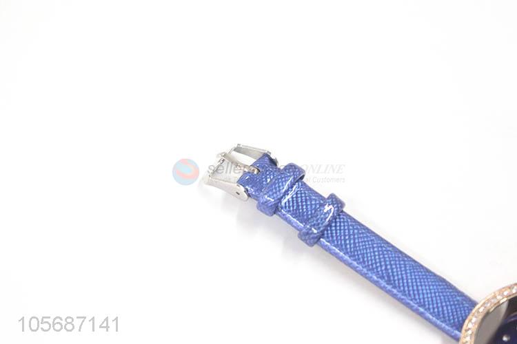 Fashion Decoration Ladies Alloy Watch With Leather Watchband