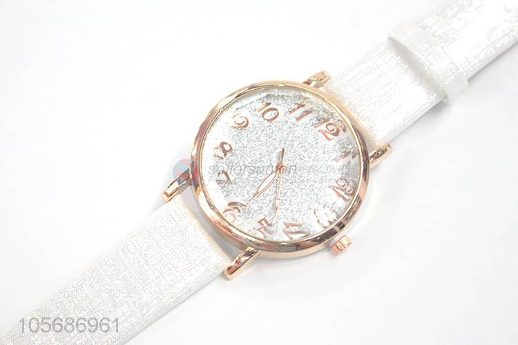 Best Quality Alloy Watch With Leather Watchband