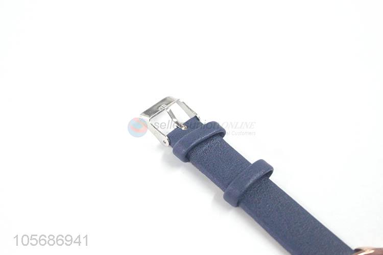 Modern Style Alloy Watche With PU  Leather Watchband