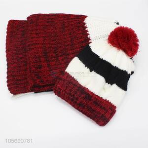 Best Price Fashion Winter Hat Scarf Set For Women