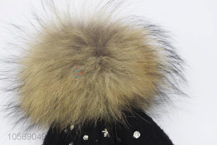 Very Popular Black Winter Warm Knitting Hat