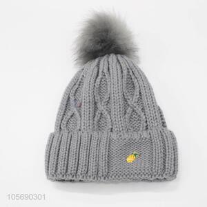 Direct Factory Gray Winter Warm Knitting Hat