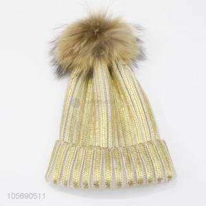 Hot Sale Shiny Winter Warm Knitting Hat