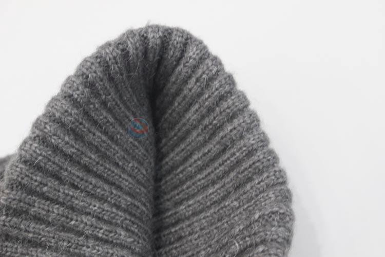 Factory Excellent Gray Winter Warm Knitting Hat