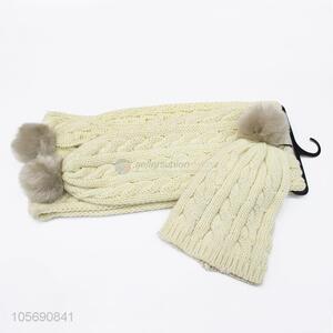 Top Selling  Children Fashion Knitting Hat Scarf Sets