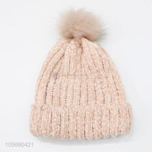 Popular Promotional Women Girls Winter Warm Knitting Hat