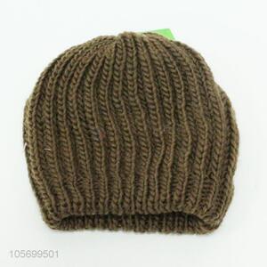 Custom Winter Knitted Hat Ladies Beanie Cap