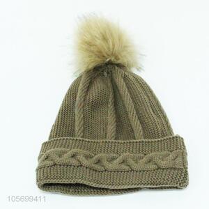 Good Sale Winter Knitted Cap Ladies Warm Hat