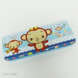 Pretty Cute Students Use Iron Pencil Box