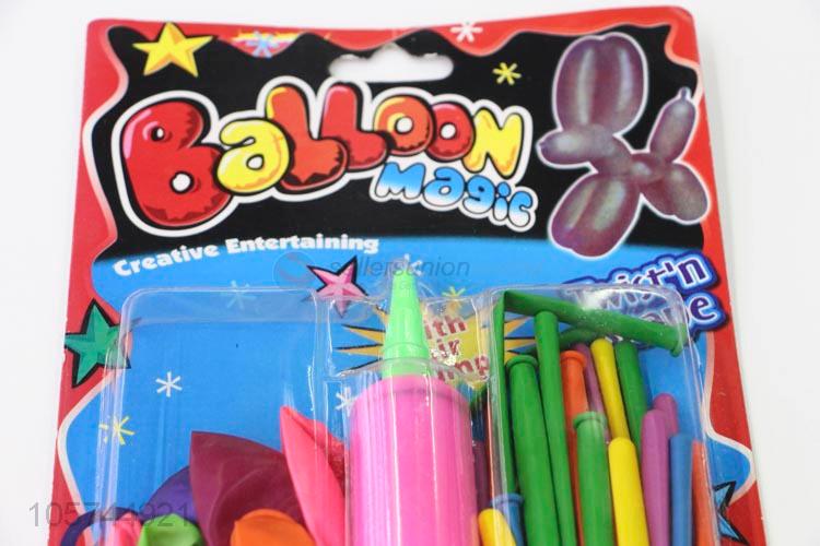 New Design Decorative Magic Balloons With Hand Pumps Set