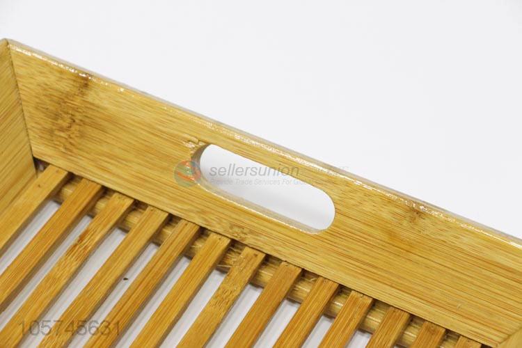 Best quality bamboo serving tray food tray with handles