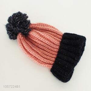 Hot selling women winter hats acrylic knitting hats