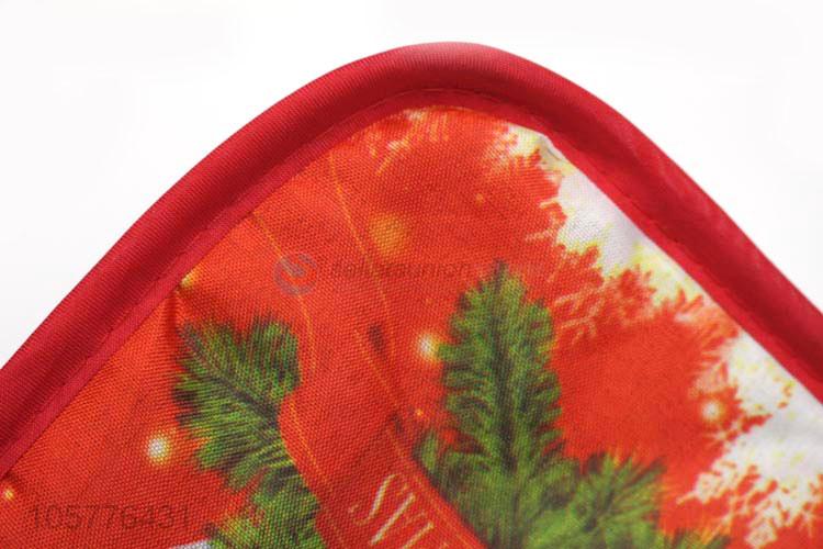 New arrival Christmas baking pot holders heat resistant micro oven pads