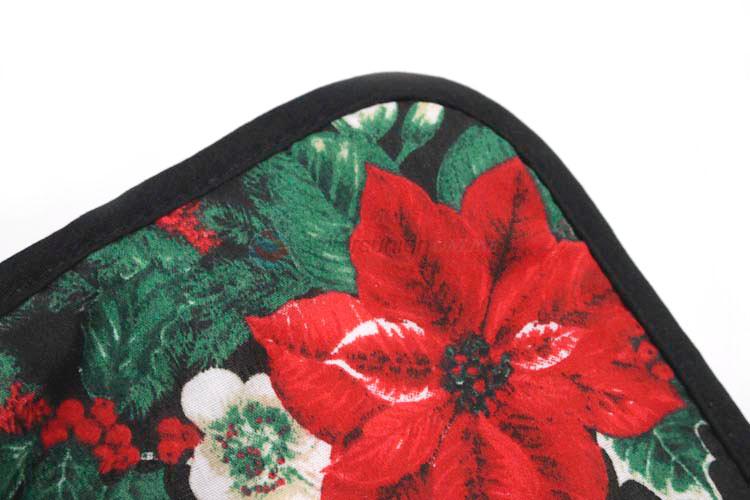 OEM factory Christmas baking pot holders heat resistant micro oven pads