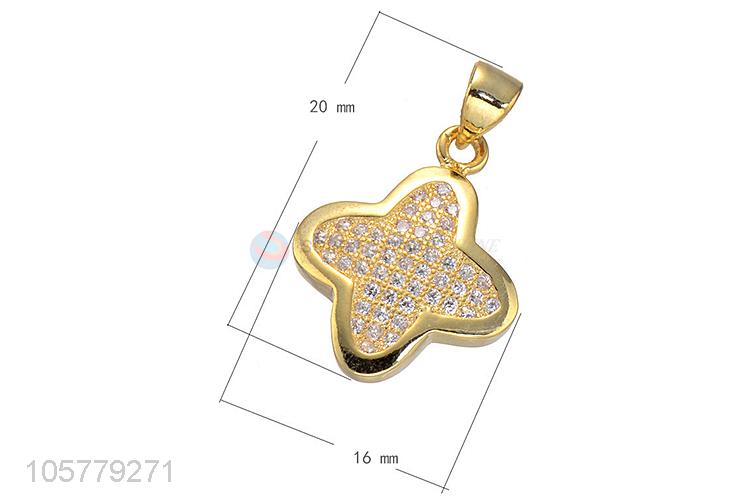 Popular Inlay Zircon Necklace Pendant Fashion Accessories