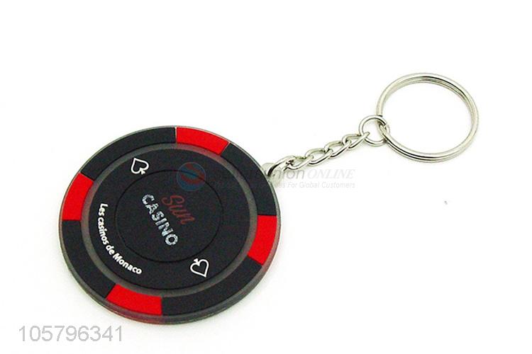 Hot Selling Round Soft PVC Key Chain