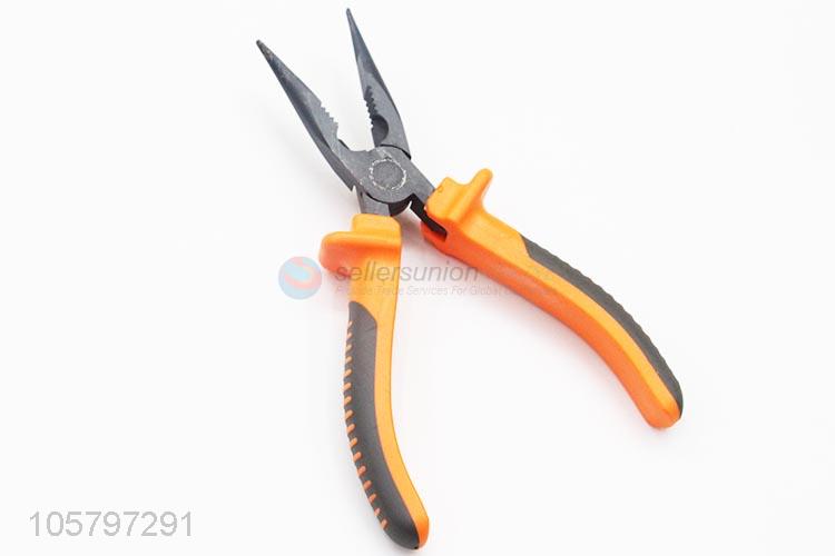 Premium quality plastic handle steel needle nose plier