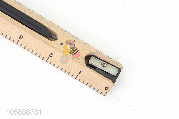 Top Quanlity Students Stationery Pencil and Ruler with Pencil Sharpener