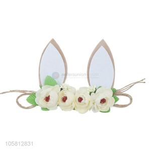 Unique Design Rabbit Ear Simulation Flower Hair Band For Easter