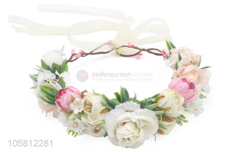 Fashion Style Garland Simulation Flower Headband For Children