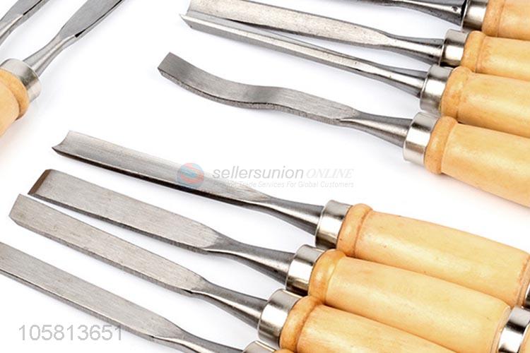 Reasonable price 12pcs wood sculpture carving chisel tool set