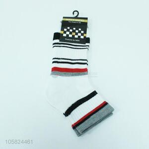 Stylish stripes men winter socks long socks