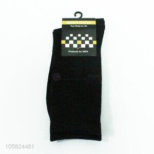 Low price black men winter socks long socks
