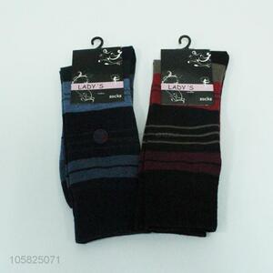 China manufacturer knitting winter warm long socks for women
