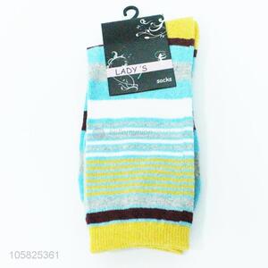 Top quality knitting winter warm long socks for women