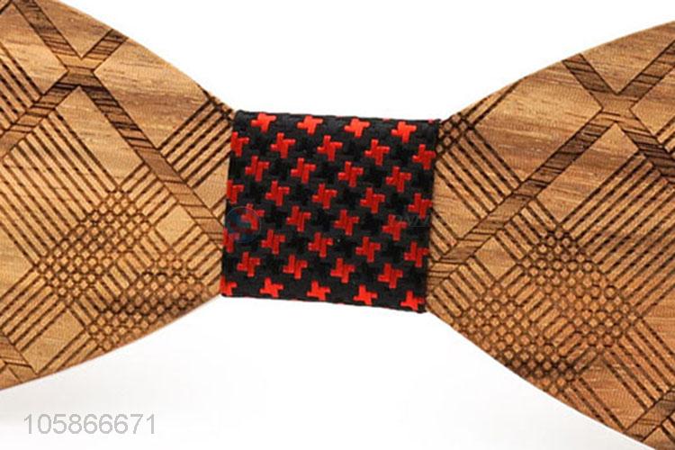 Factory Price Classic Wooden Bow Tie Neckwear