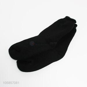 Factory price black men acrylic knitting socks for winter