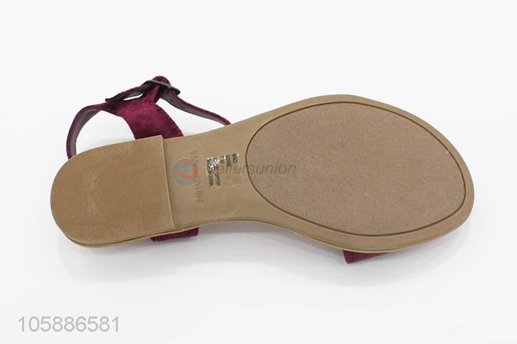 Manufacturer custom fashion women cloth flat sandals