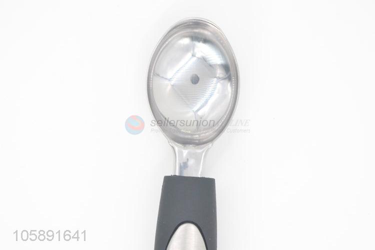 New design and simplified tpr handle stainless steelice cream scooper