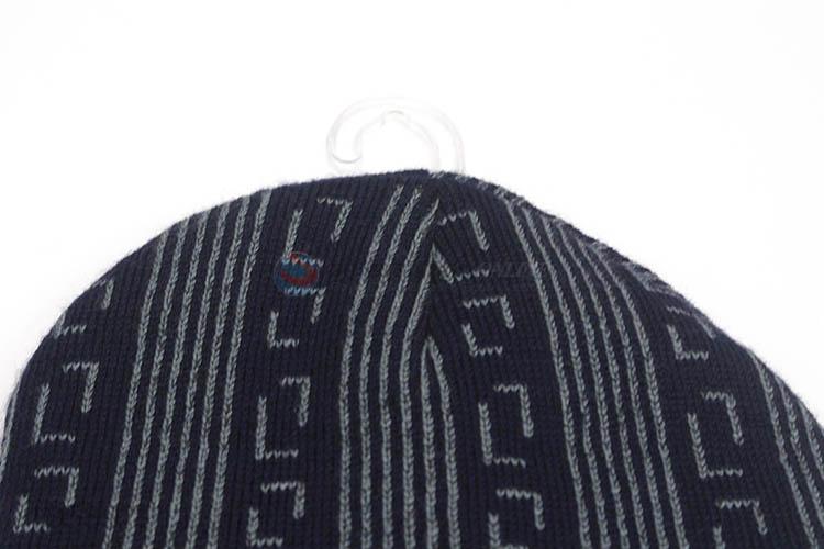Fashion Style Winter Knitted Beanie Plush Warm Cap
