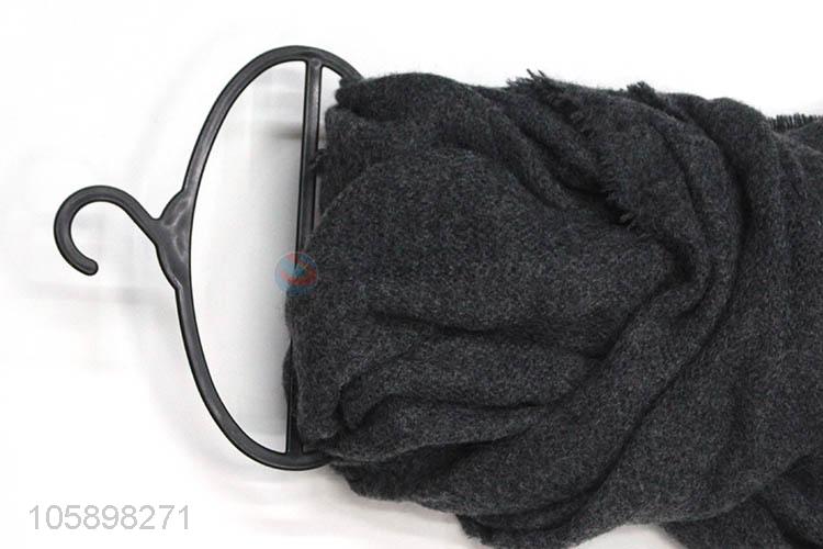 Top quality black winter warm scarf knitted scar for women