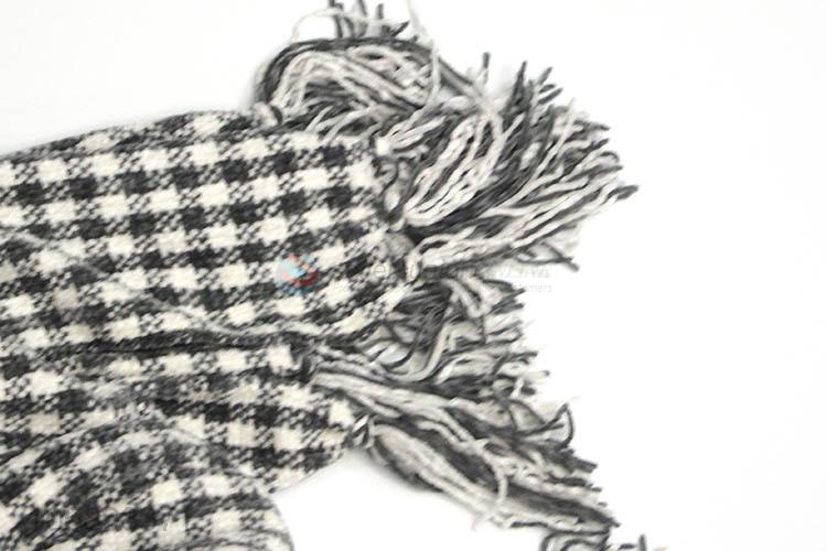 Nice classic cheap check pattern winter warm scarf for ladies