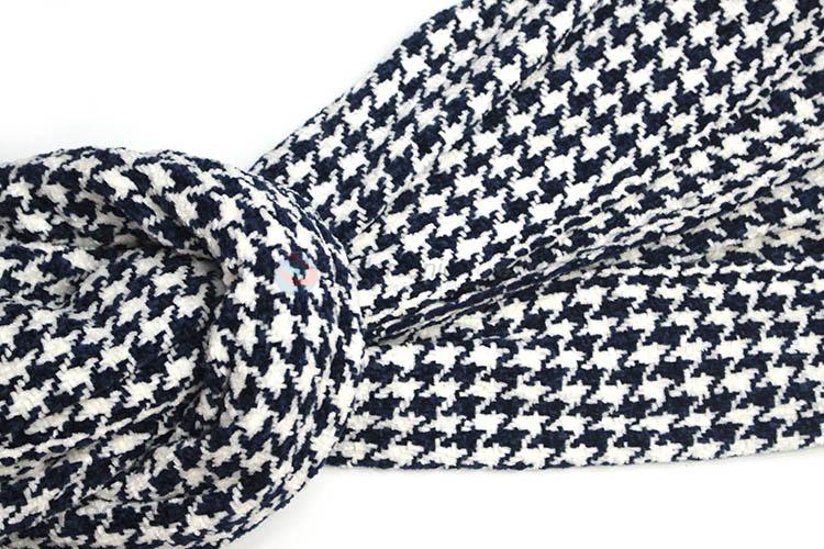 China factory price fashion women check pattern winter warm scarf