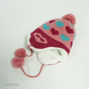 Superior quality custom winter children's earmuffs knitted hat