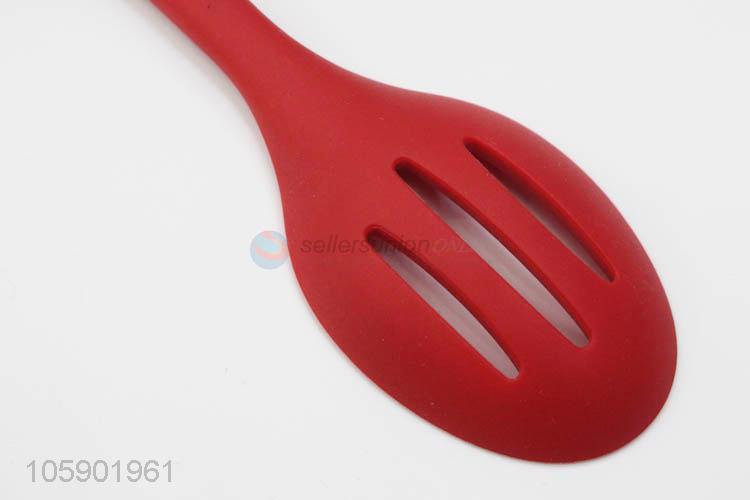 China maker kitchen products food grade silicone slotted spoon