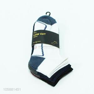 Best selling 3pairs men terry low cut socks