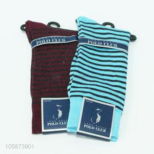 High grade fashion stripe printed socks for men