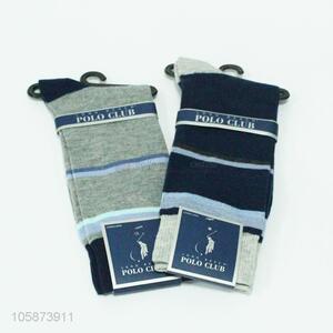 High sales senior stripe printed socks for men