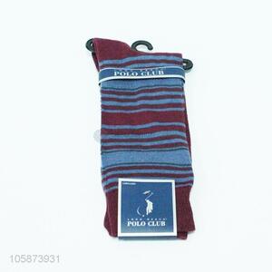 China maker stripe printed socks for men