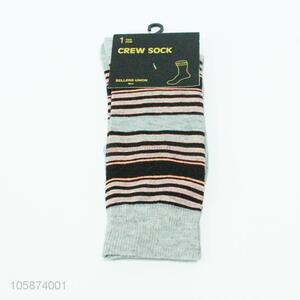 Good quality custom striped socks for men