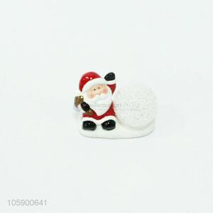 Excellent quality santa claus and ball christmas decoration ceramic crafts