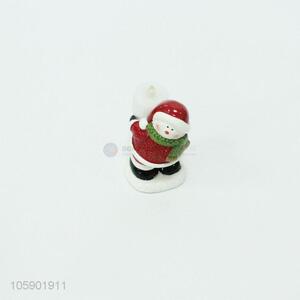 Best price ceramic christmas decoration santa candle holder